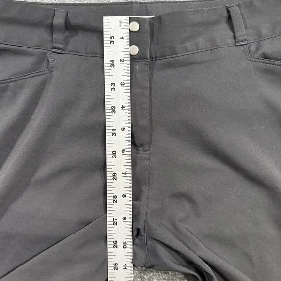 Adidas Golf Shorts Women's Size 10 Black Mid Rise Activewear Double Snap Button - Picture 7 of 12